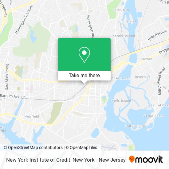 Mapa de New York Institute of Credit