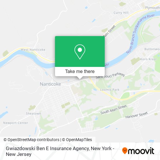 Mapa de Gwiazdowski Ben E Insurance Agency