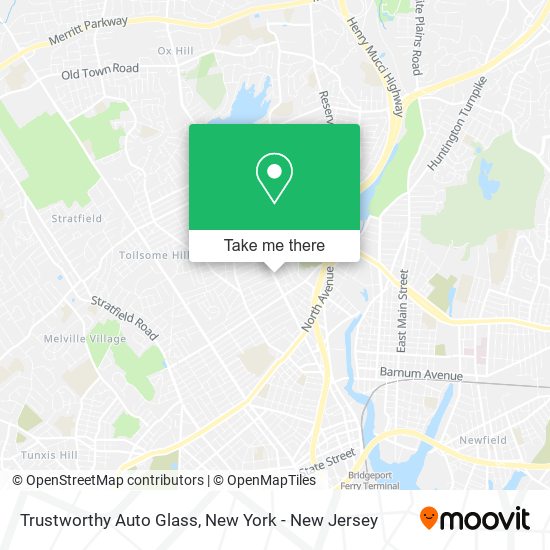 Trustworthy Auto Glass map