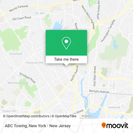 ABC Towing map