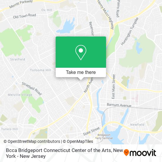 Mapa de Bcca Bridgeport Connecticut Center of the Arts