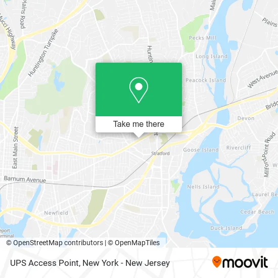 UPS Access Point map