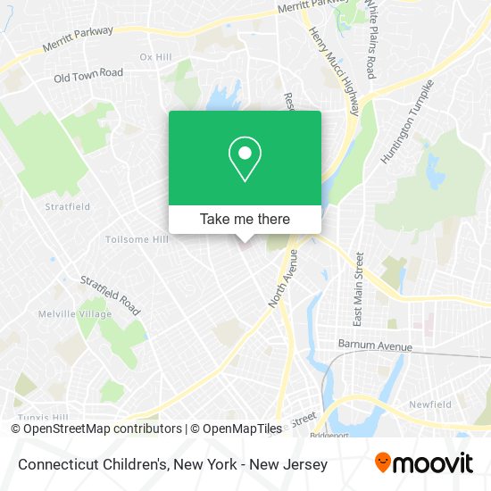 Connecticut Children's map