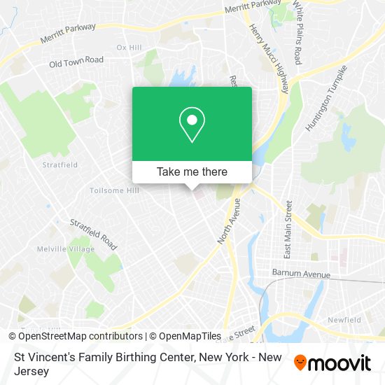 St Vincent's Family Birthing Center map