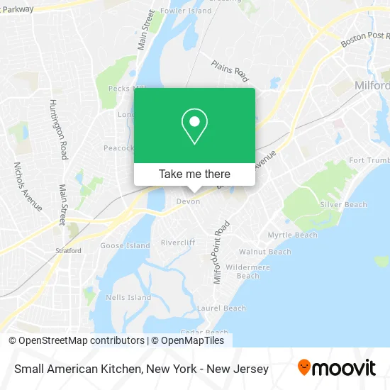 Small American Kitchen map