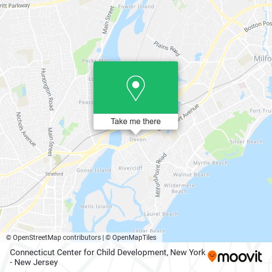 Mapa de Connecticut Center for Child Development