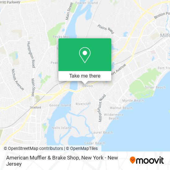American Muffler & Brake Shop map
