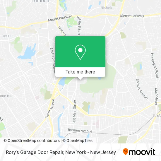 Rory's Garage Door Repair map