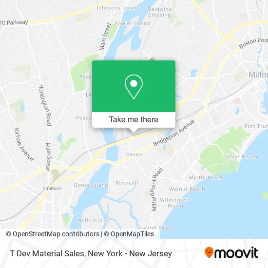 T Dev Material Sales map