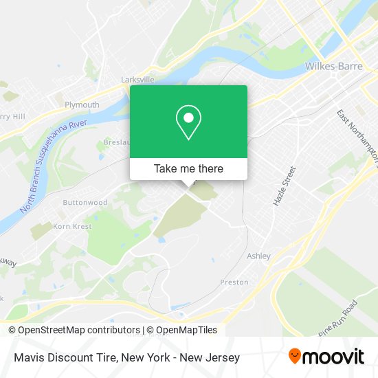 Mapa de Mavis Discount Tire
