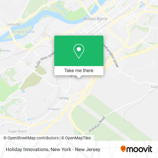 Mapa de Holiday Innovations