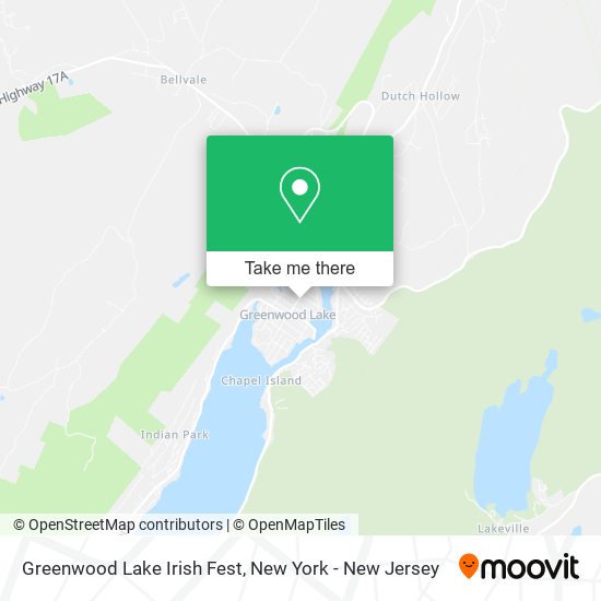 Mapa de Greenwood Lake Irish Fest