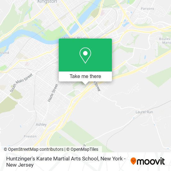 Huntzinger's Karate Martial Arts School map