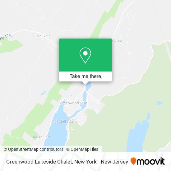 Mapa de Greenwood Lakeside Chalet
