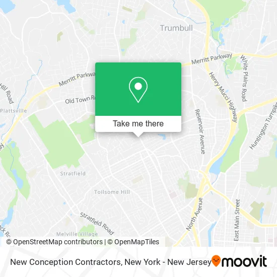 New Conception Contractors map