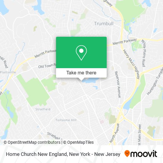 Home Church New England map
