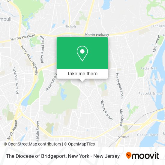 Mapa de The Diocese of Bridgeport