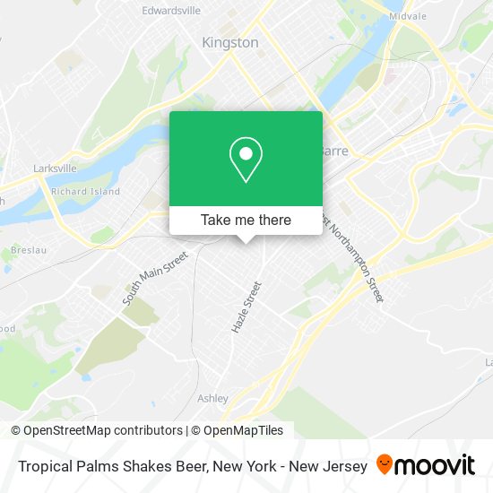 Mapa de Tropical Palms Shakes Beer
