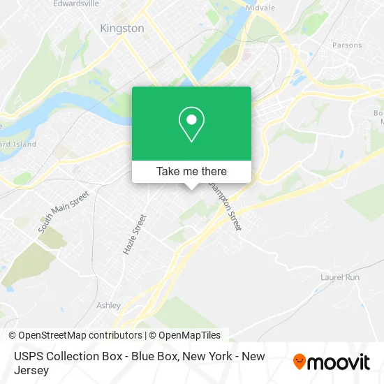 USPS Collection Box - Blue Box map