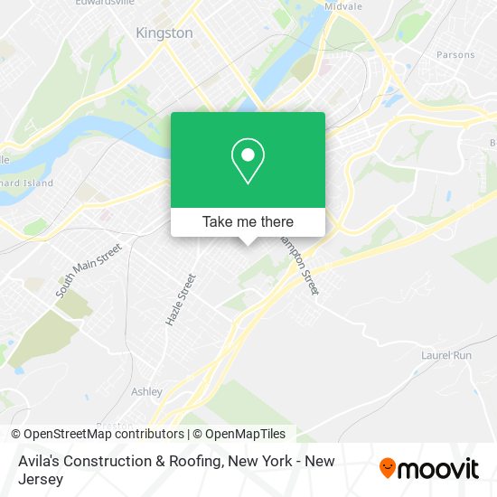 Avila's Construction & Roofing map