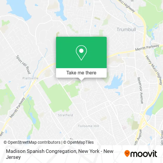 Madison Spanish Congregation map