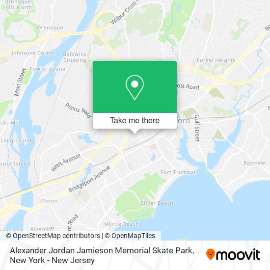 Alexander Jordan Jamieson Memorial Skate Park map