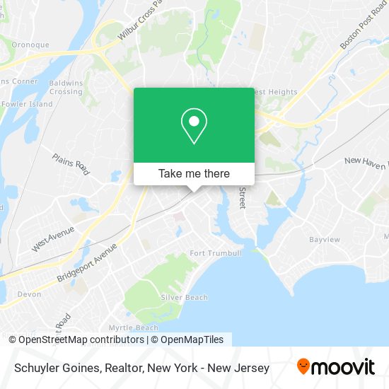 Schuyler Goines, Realtor map