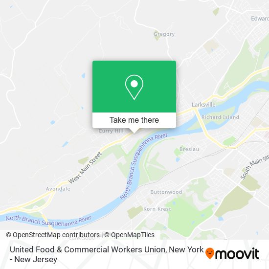 Mapa de United Food & Commercial Workers Union