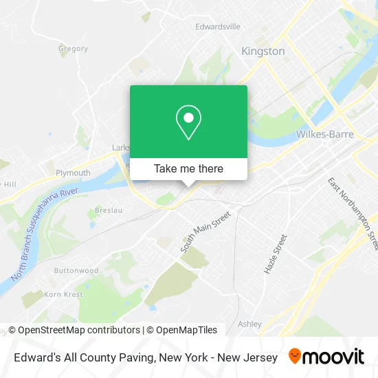 Edward's All County Paving map