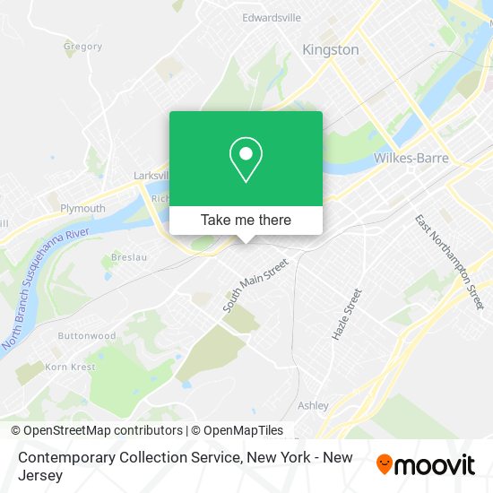 Mapa de Contemporary Collection Service
