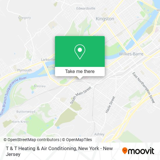 T & T Heating & Air Conditioning map