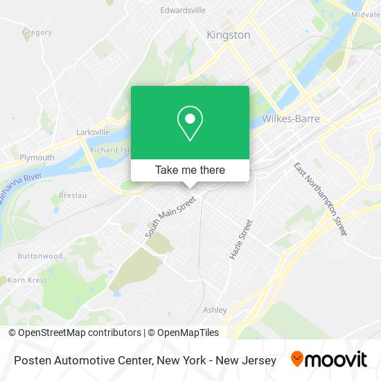 Posten Automotive Center map