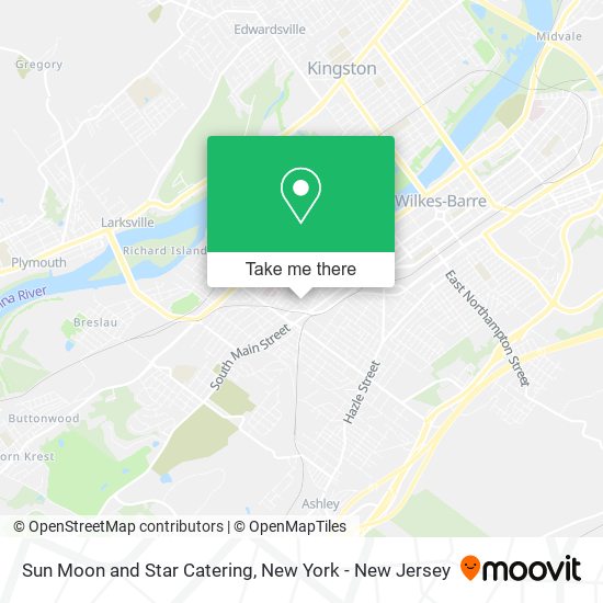Sun Moon and Star Catering map