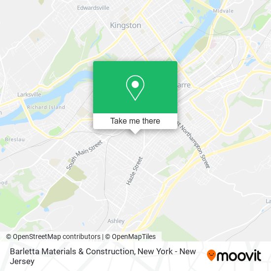 Mapa de Barletta Materials & Construction