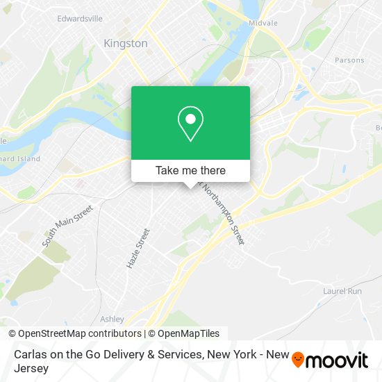Mapa de Carlas on the Go Delivery & Services