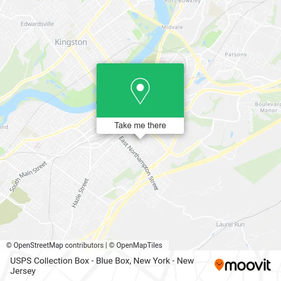 USPS Collection Box - Blue Box map