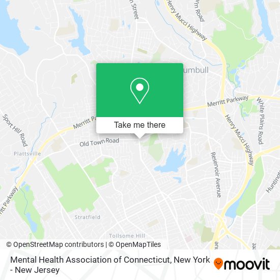 Mapa de Mental Health Association of Connecticut