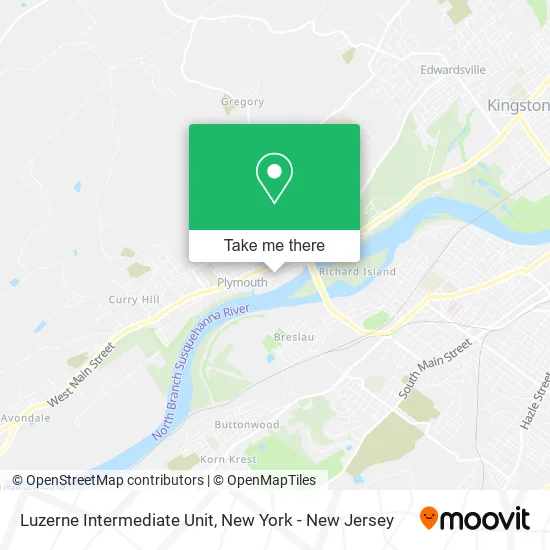 Luzerne Intermediate Unit map