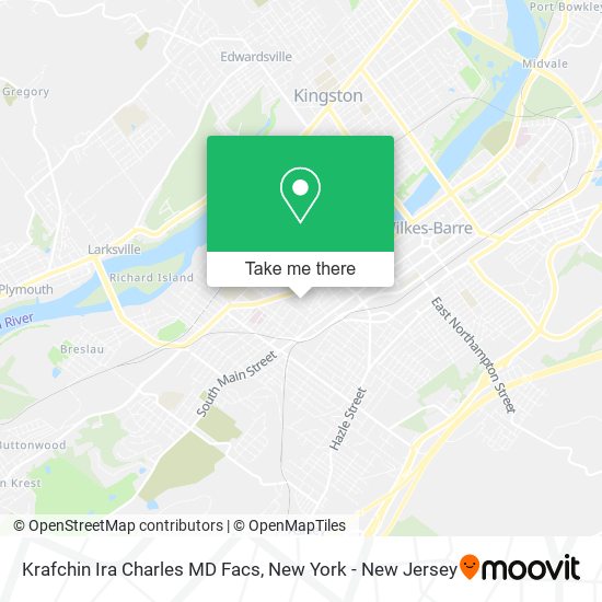 Mapa de Krafchin Ira Charles MD Facs