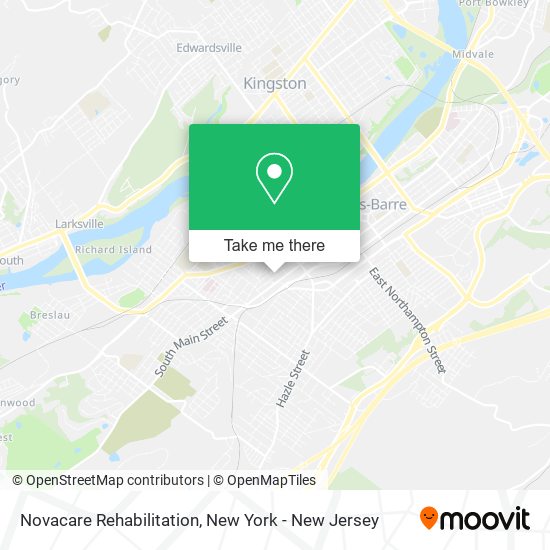 Mapa de Novacare Rehabilitation