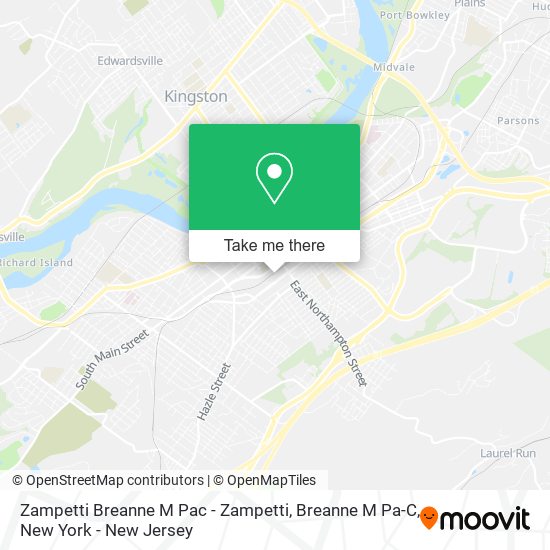 Mapa de Zampetti Breanne M Pac - Zampetti, Breanne M Pa-C