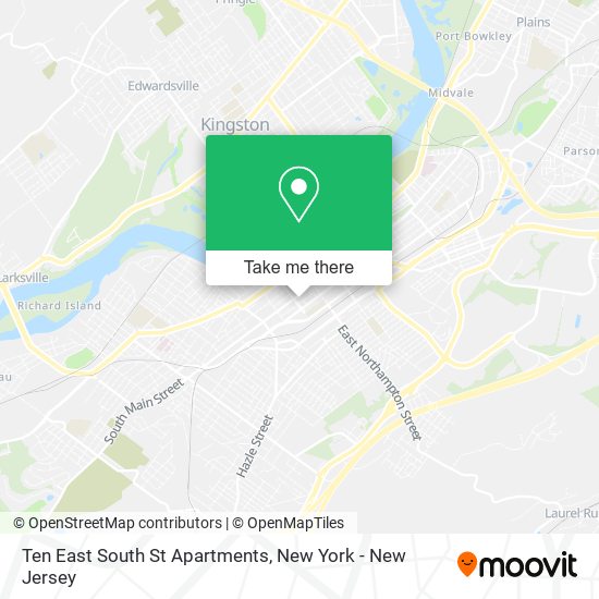 Ten East South St Apartments map