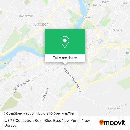USPS Collection Box - Blue Box map