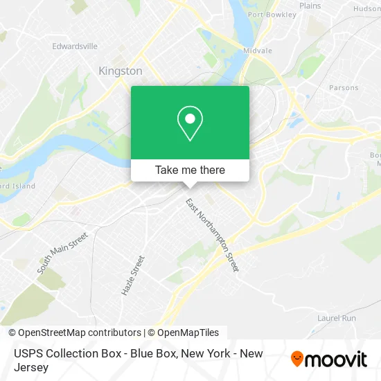 USPS Collection Box - Blue Box map