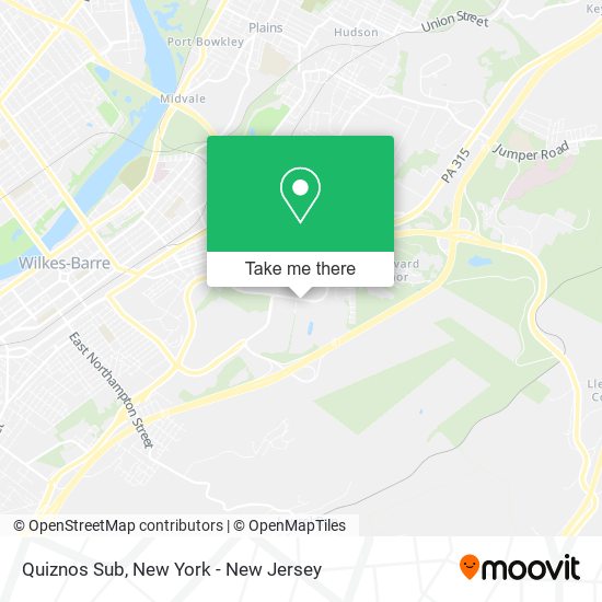 Quiznos Sub map