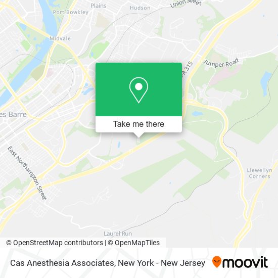 Cas Anesthesia Associates map