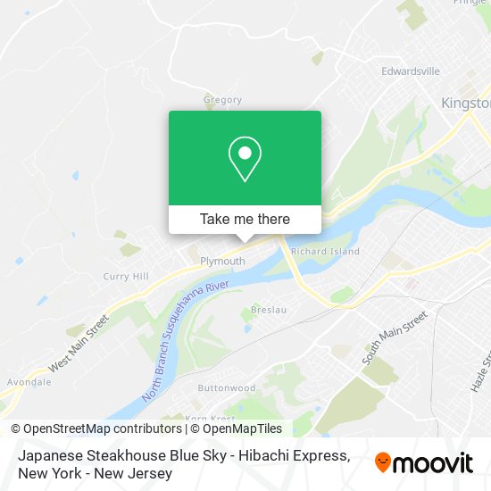 Japanese Steakhouse Blue Sky - Hibachi Express map