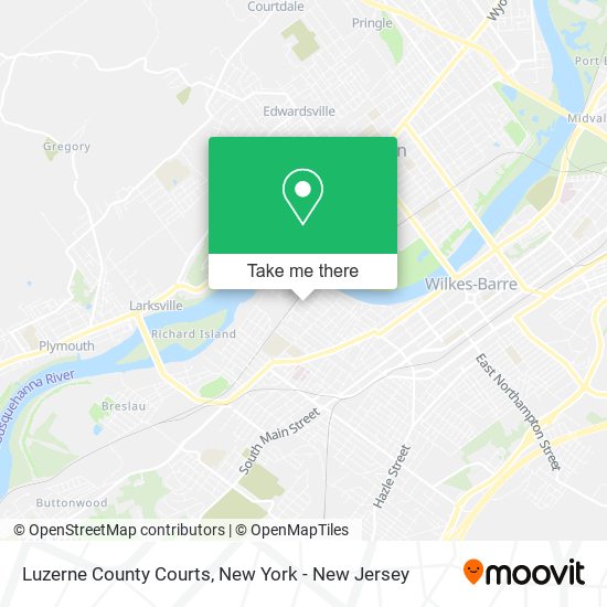 Mapa de Luzerne County Courts