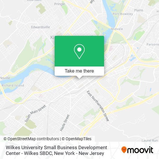 Wilkes University Small Business Development Center - Wilkes SBDC map