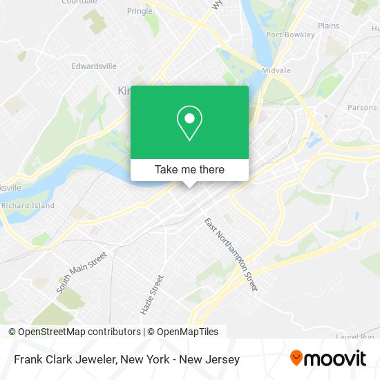 Frank Clark Jeweler map